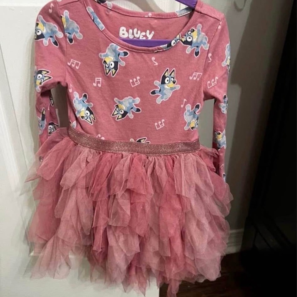 Charming Pink Character Dress for Kids